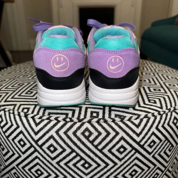 Nike Air Max 1 "Have A Nike Day" Sneakers- Teal, Purple, Pink, Black- Women’s 7 - Picture 8 of 12